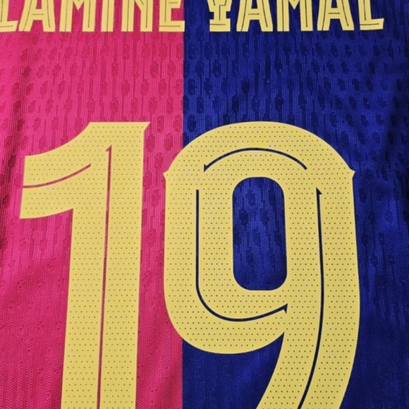 2025 NIKE AUTHENTIC FC BARCELONA #19 LAMINE YAMAL MATCH JERSEY DRI-FIT ADV - Picture 7 of 10